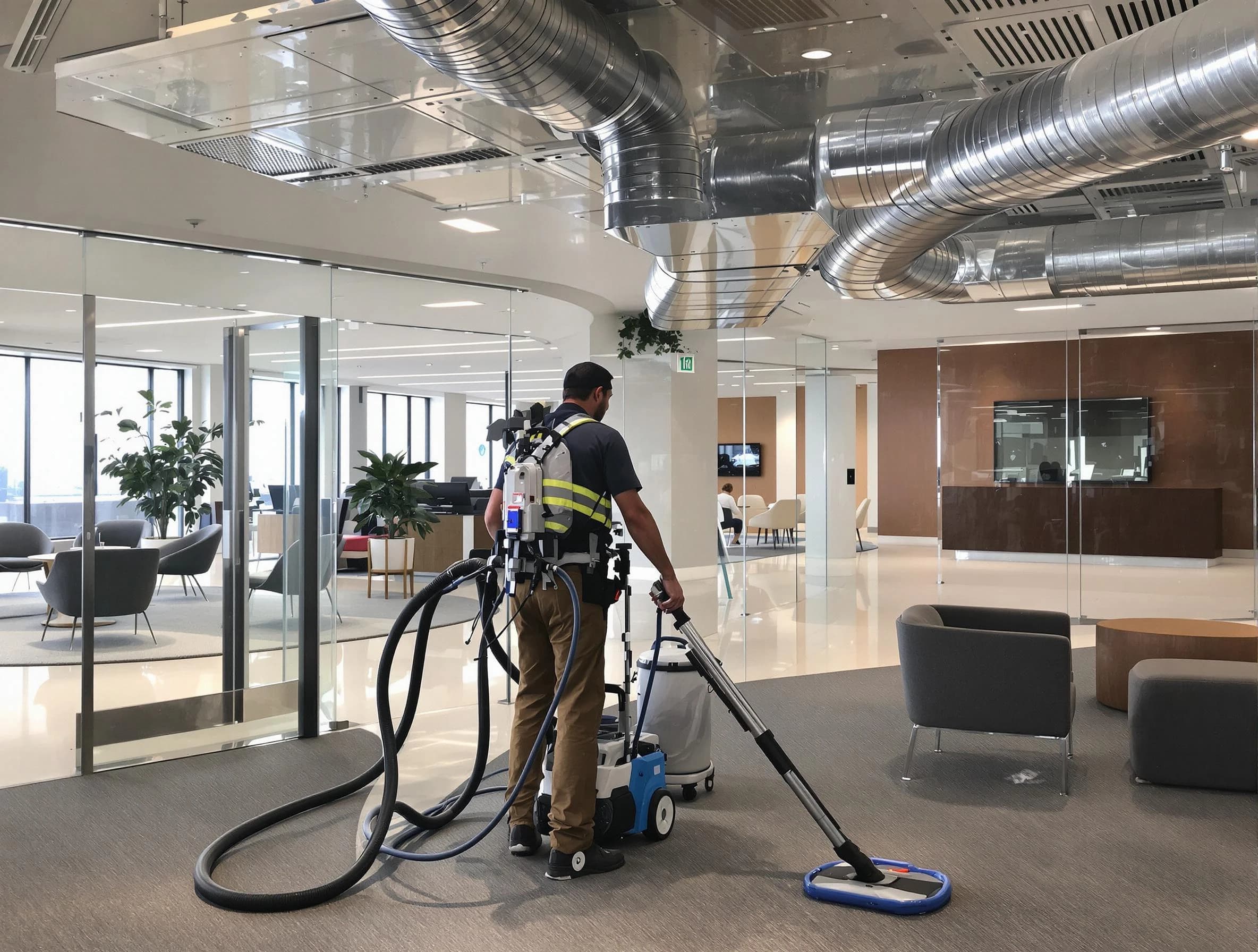 Commercial duct cleaning service by West Deer Air Duct Cleaning in West Deer