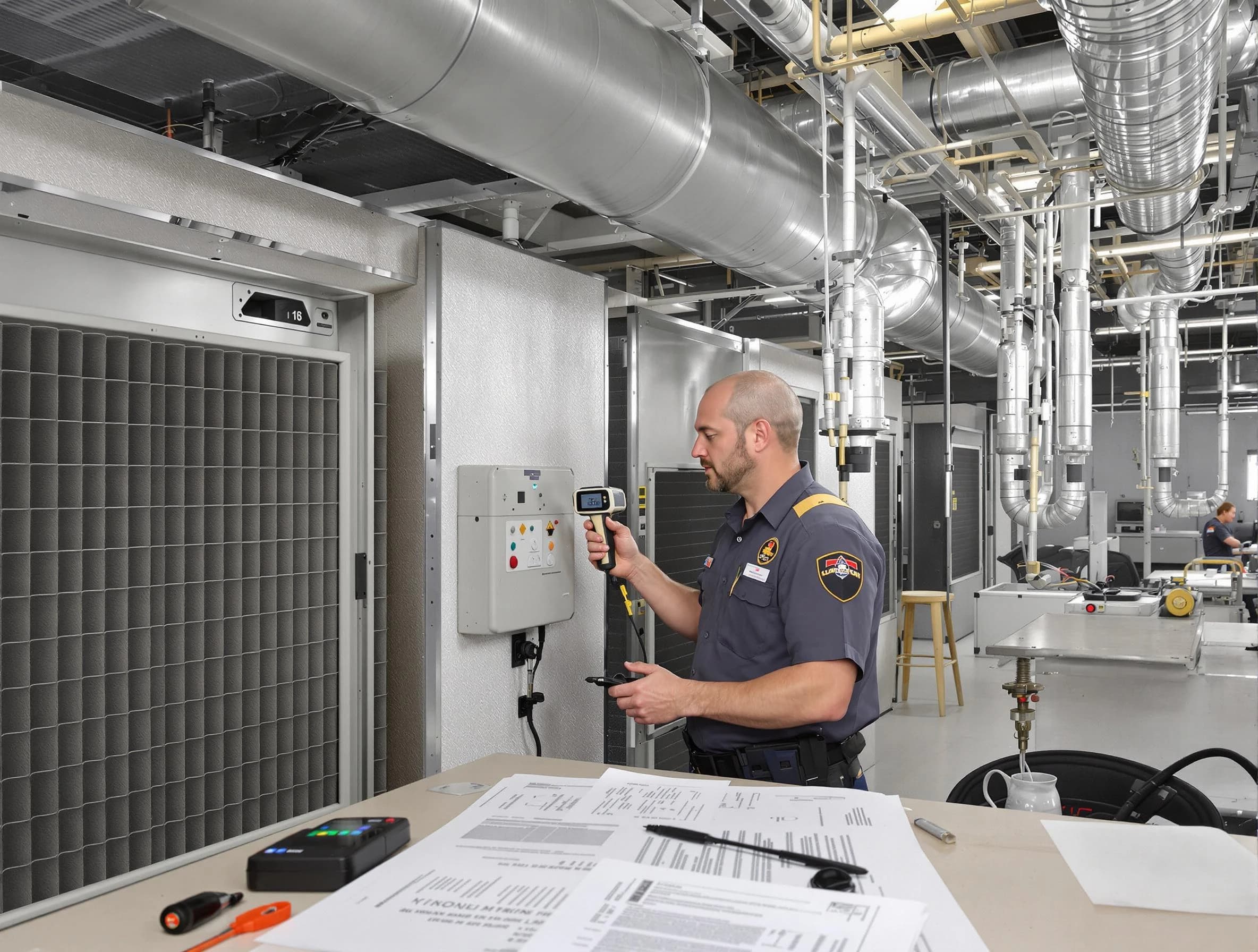 Professional filter system inspection by West Deer Air Duct Cleaning in West Deer