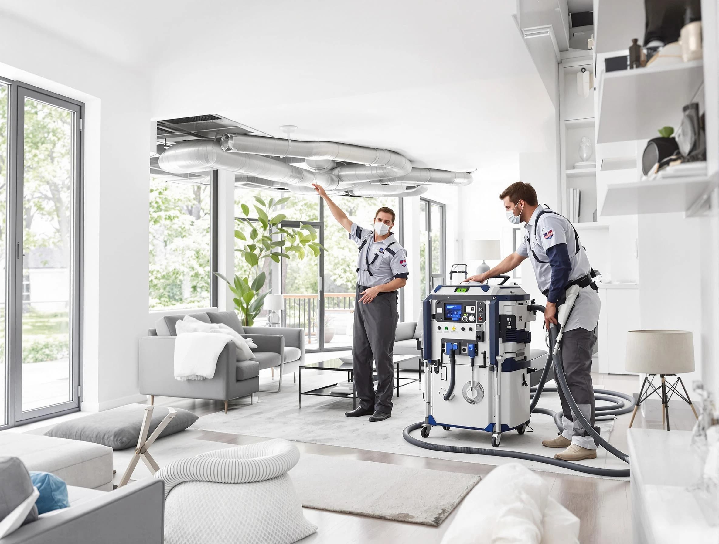 West Deer Air Duct Cleaning professional conducting pure air duct cleaning with state-of-the-art equipment in West Deer